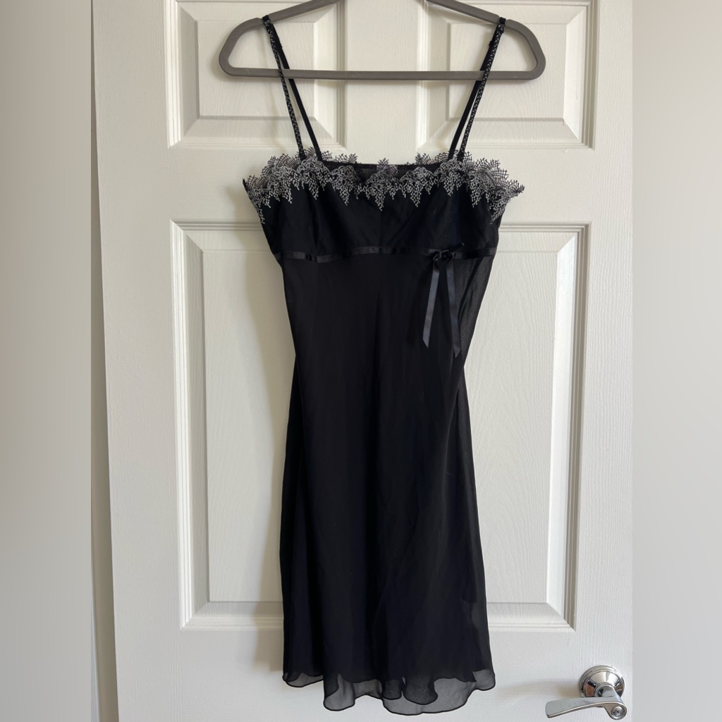 Nwot French Orcanta Collection Prive Black Night Sleepwear - Size S-M